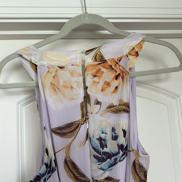 Calvin Klein size 12 floral cocktail dress with layered hem. Fully lined. - Picture 4 of 7